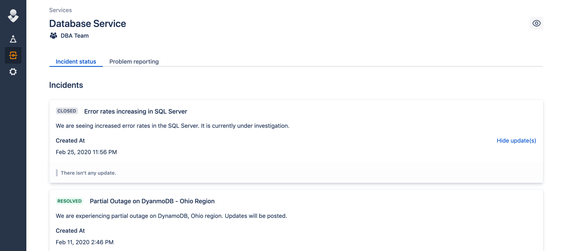 opsgenie screenshot service stakeholder view opsgenie screenshot service stakeholder view