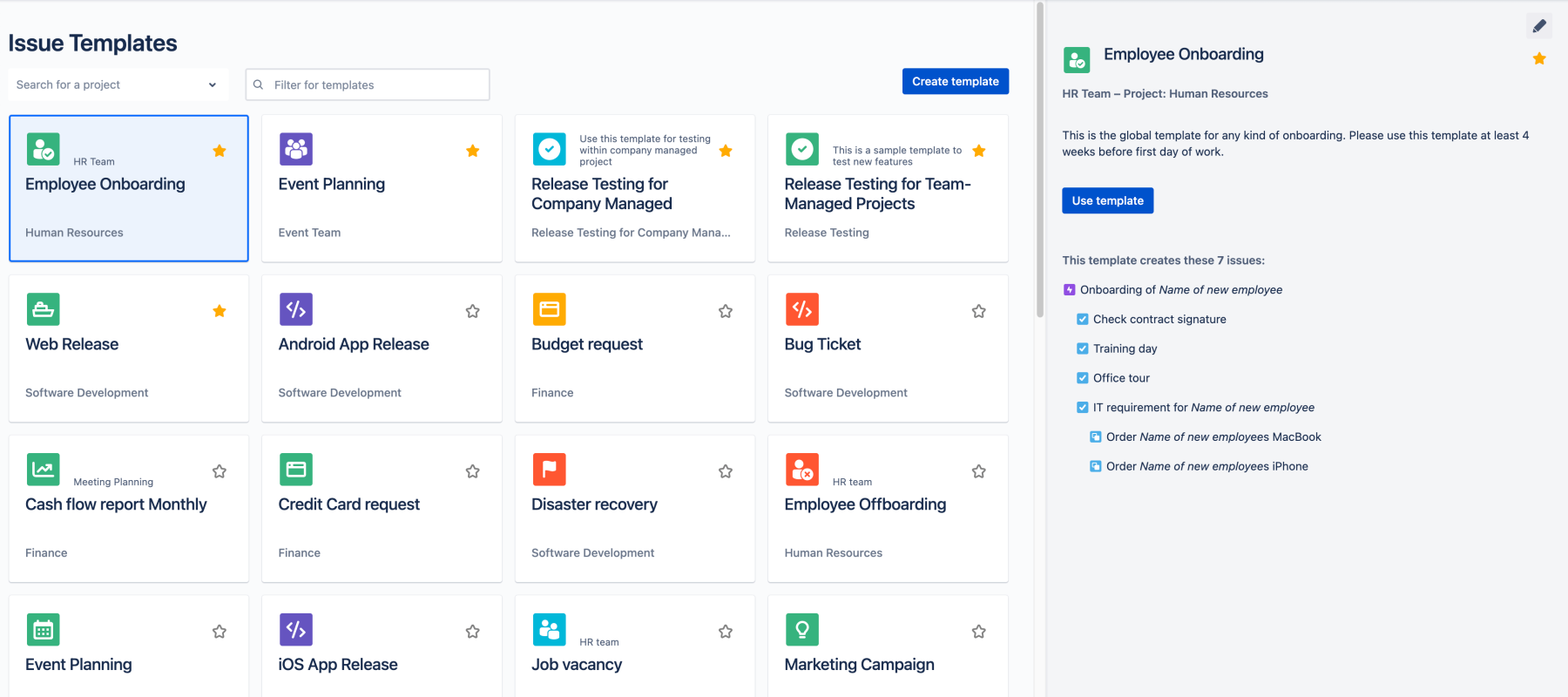 templating app overview