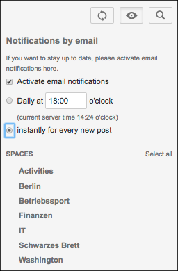 Microblog post notifications