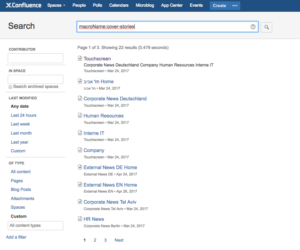 All pages with the Cover Stories macro in Confluence