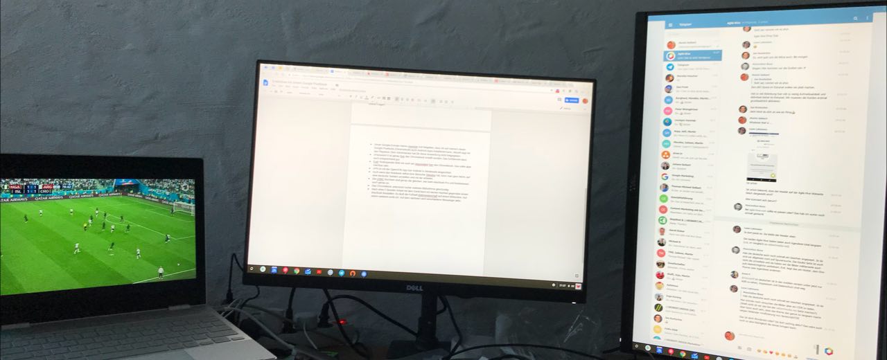 Soccer, browsing, messengers: the Google Pixelbook in a practical test