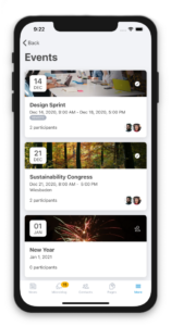 Events in Linchpin Mobile
