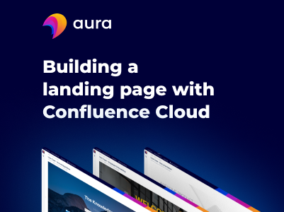 Aura landing page confluence cloud