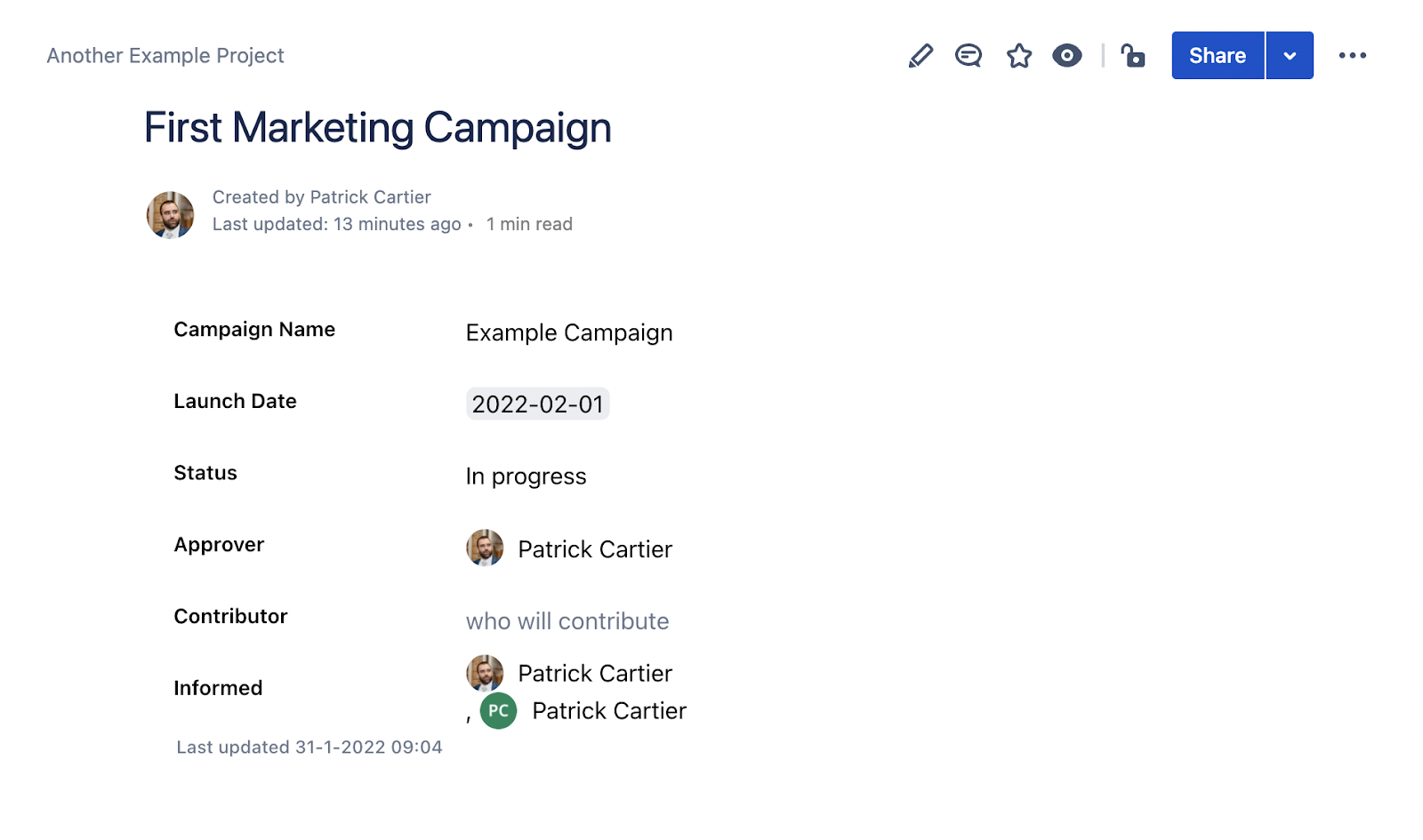 How to plan marketing campaigns confluence cloud