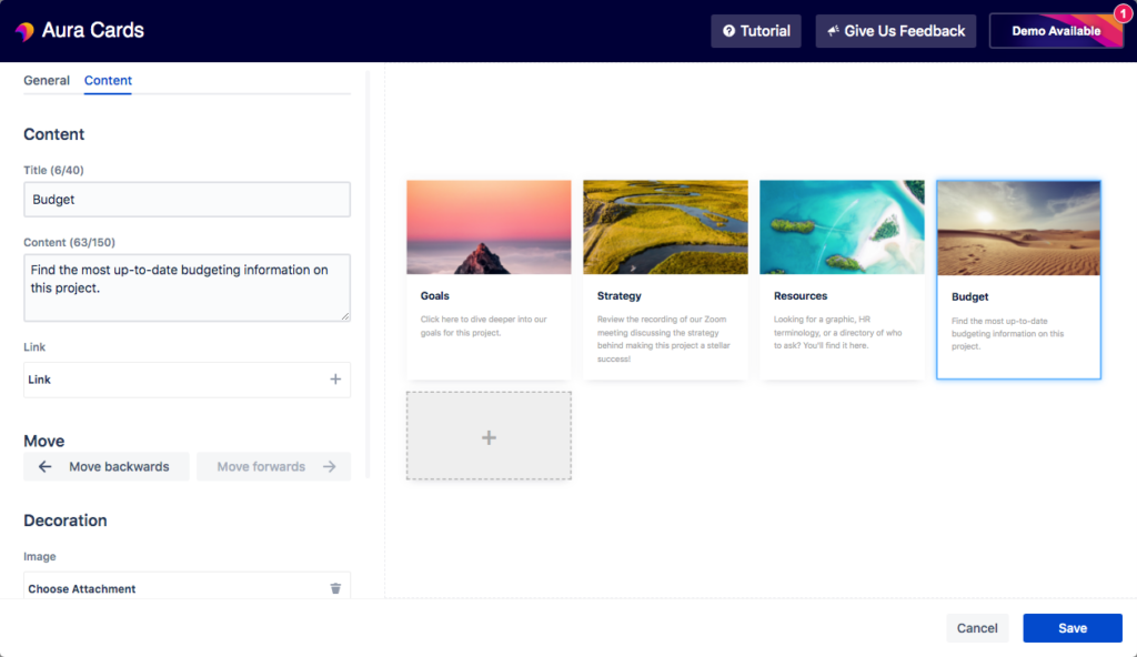how to plan A Project In Confluence With Aura - aura cards