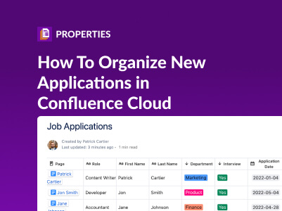 How To Organize New Job Applications in Confluence Cloud - thumbnail