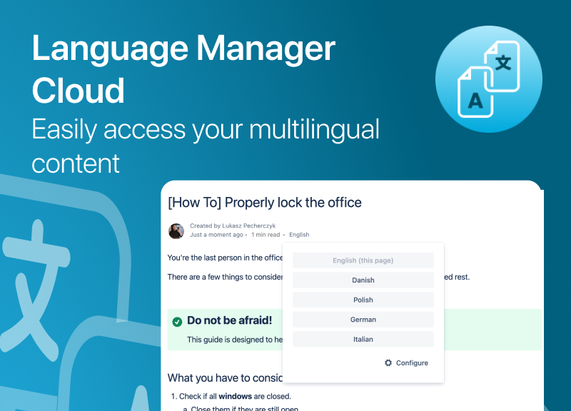 confluence cloud language manager - thumbnail