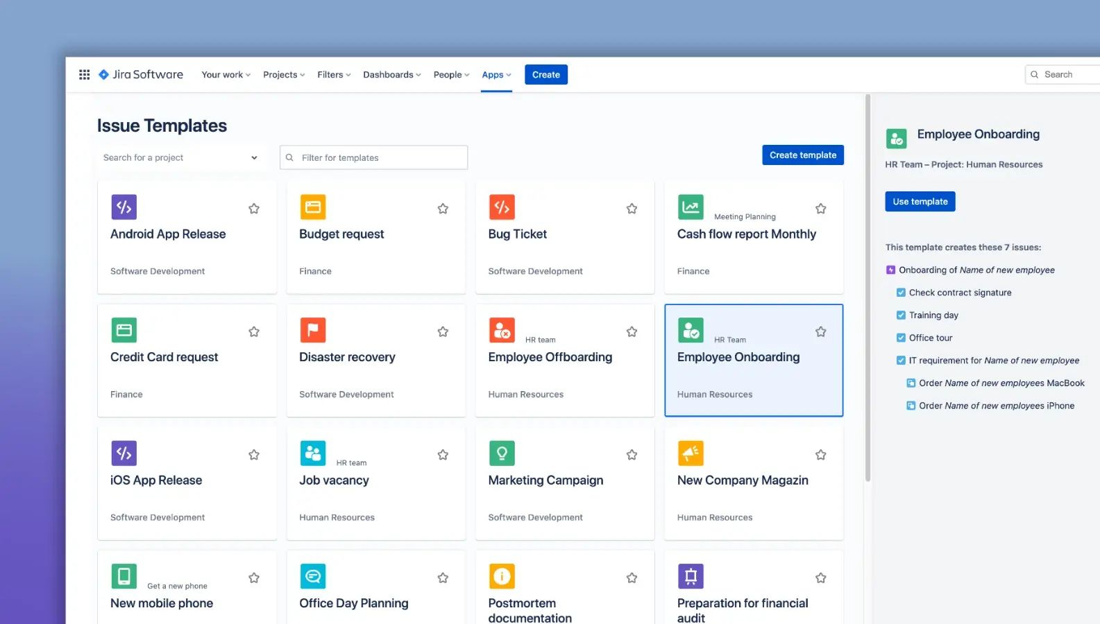 Templates for Sub-tasks for Jira Cloud Issues - template library