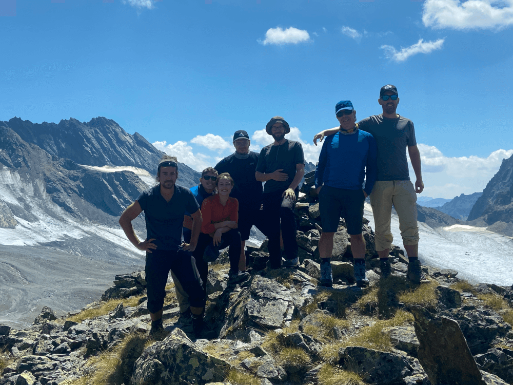 Seibert Media Alps hike - hikers on a summit
