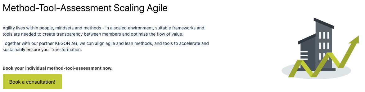 Don’t Fear Change! How to Scale Agile with the Right Tools - method and tool assessment