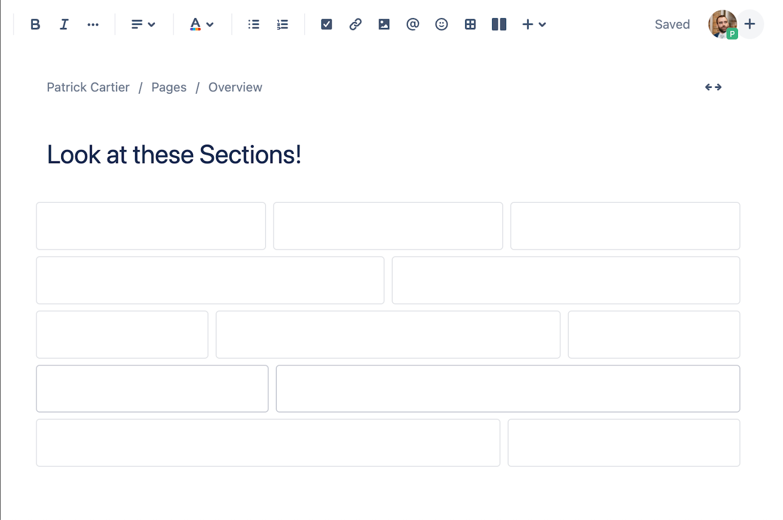 The Best Way to Share Content in Confluence Cloud - all confluence sections options on one page