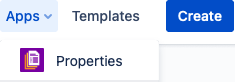 Motivate Your Employees and Organize Your Sales Incentive Program - menu showing you need to click on Apps, then Properties to open the Properties app