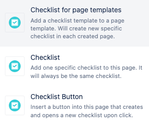 Checklists for Confluence - 3 maros for Checklists