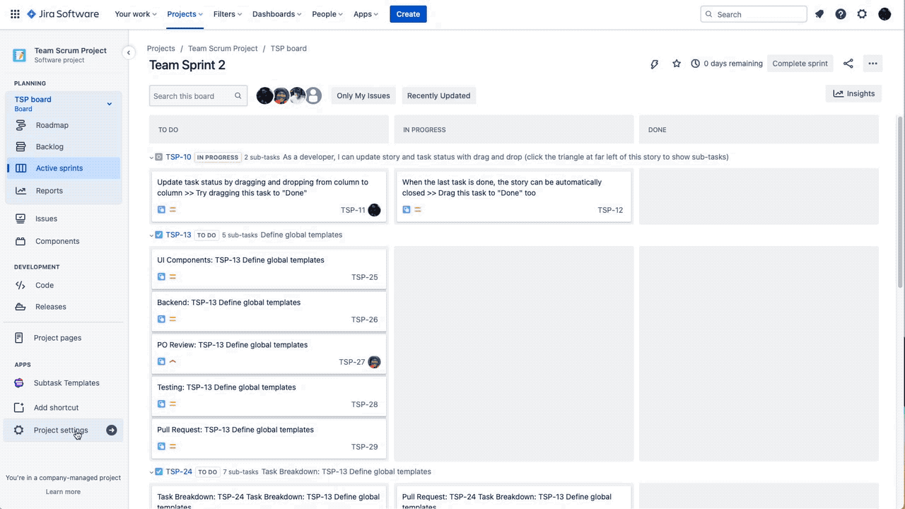 How to Easily Create Checklists in Jira - adding a checklist template to every new task