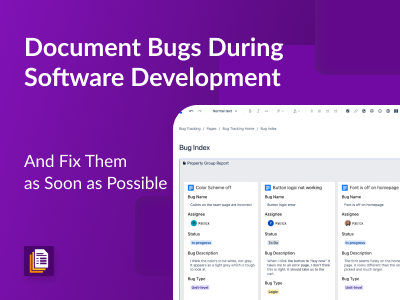 Document bugs during the software development and fix them as soon as possible - thumbnail