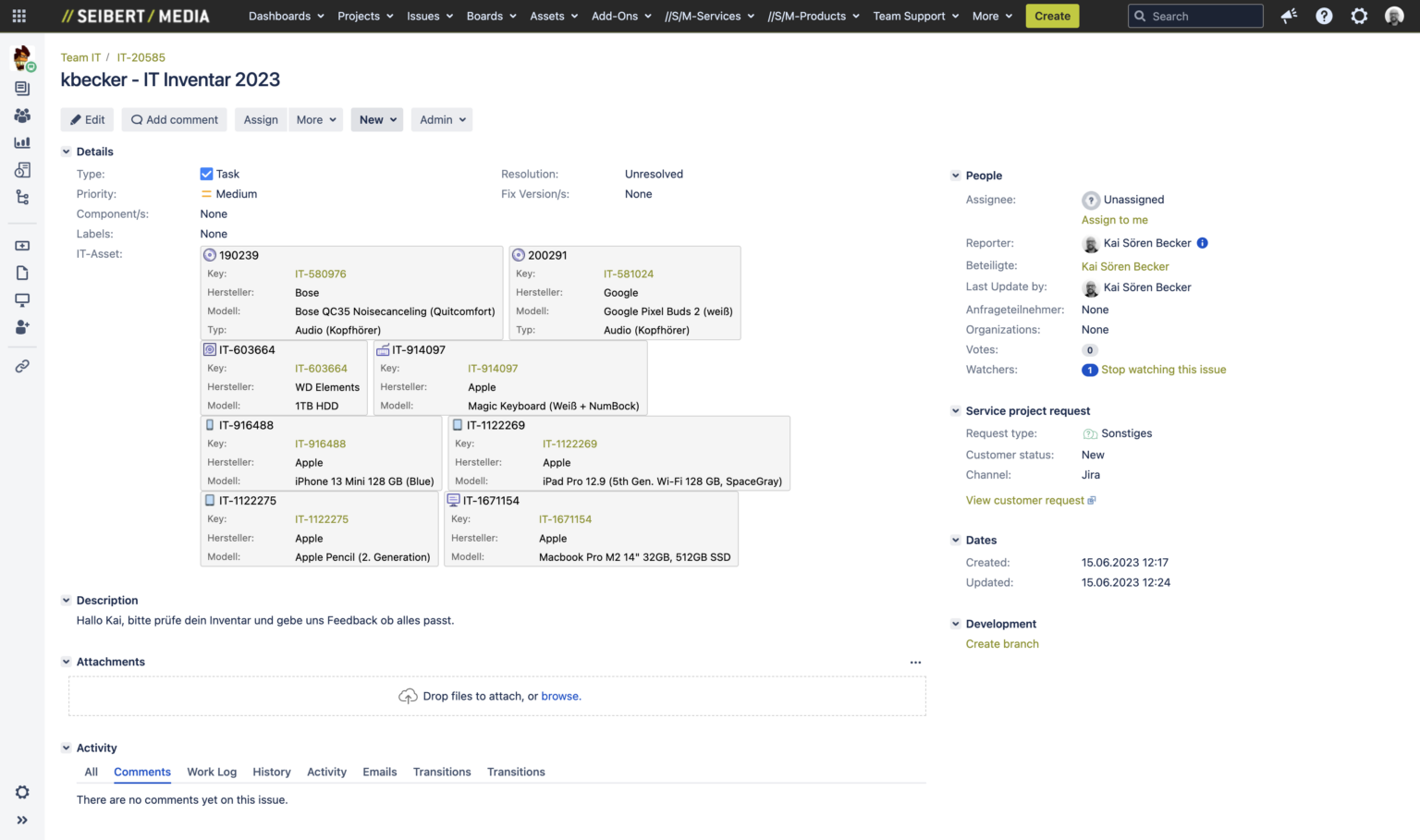 How to IT Service Management (Part 2): Internal IT - IT inventory in Jira
