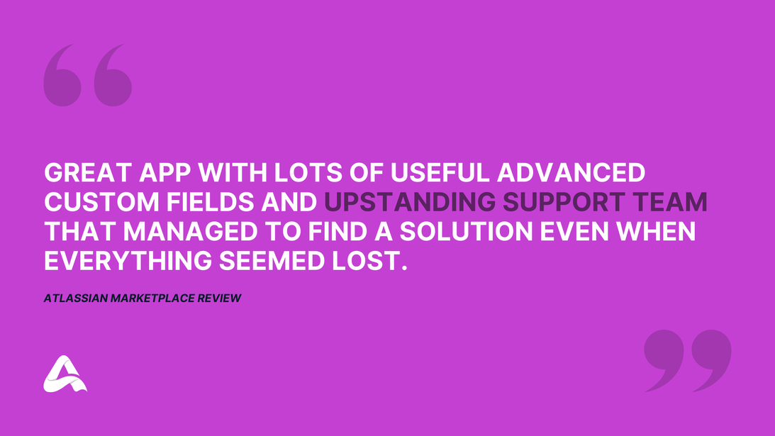 2023 in Review: Awesome Custom Fields' Journey of Growth and Innovation - customer review saying that this app is great, has lots of useful advanced custom fields and upstanding support tea that manage to find a solution even when everything seemed lost