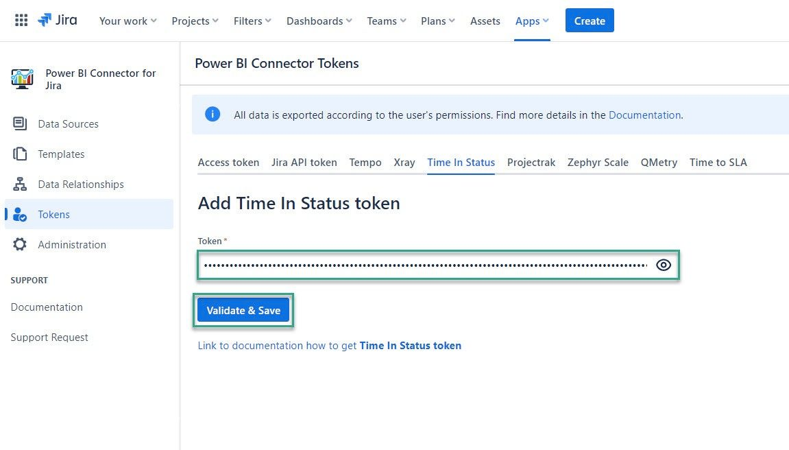 Analyzing and Exporting Data from Jira Apps made Easy - Validate and save