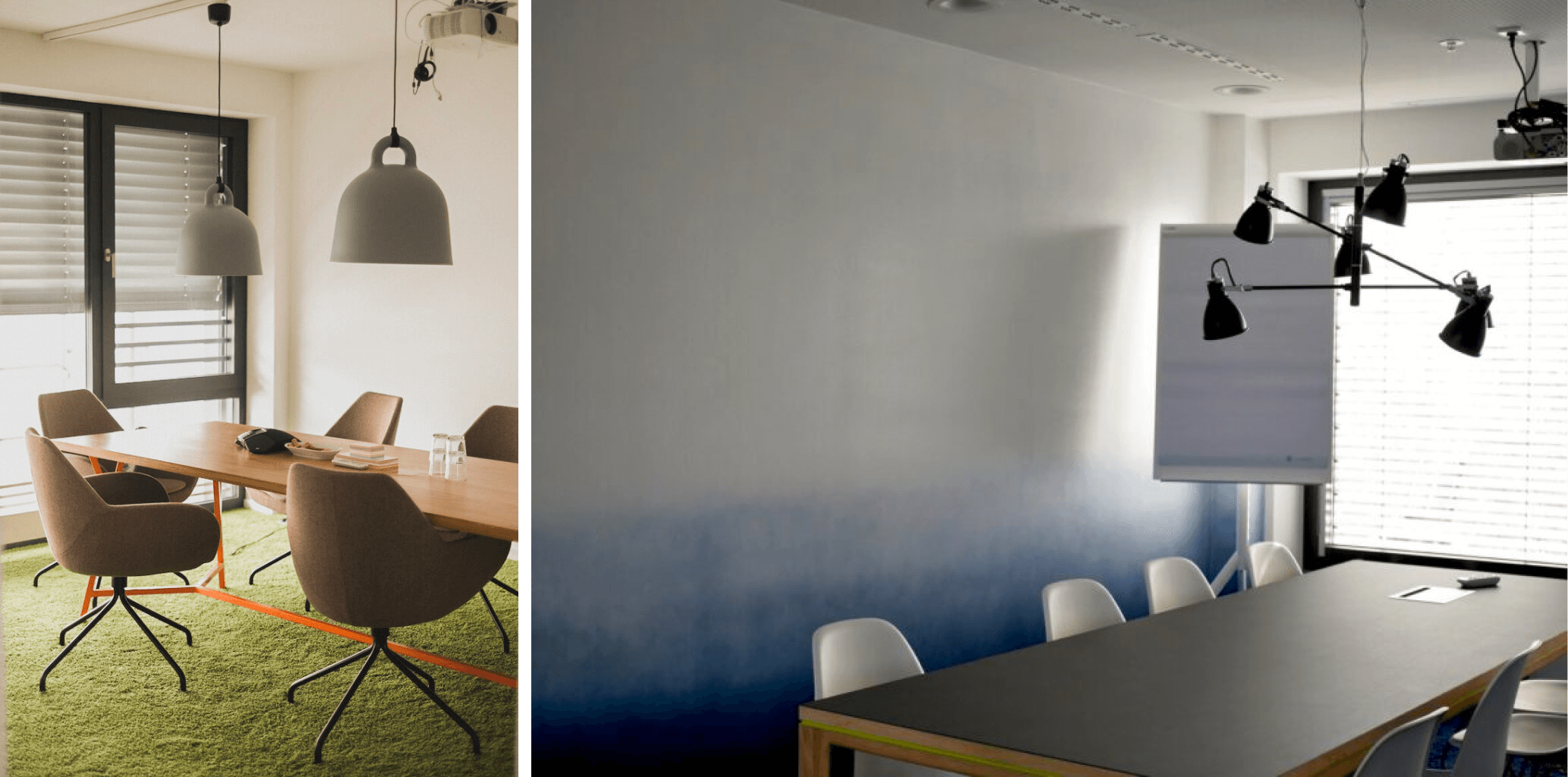 How Asynchronous Communication Relieves Teams and Increases Efficiency - empty meeting rooms (1)