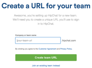 HipChat Team-URL
