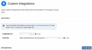 Workplace by Facebook Custom Integrations)