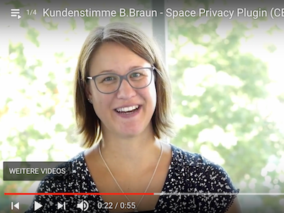 Asja Hermanns (B.Braun) teilt ihre Erfahrungen mit den //SEIBERT/MEDIA Plugins Space Privacy, Microblogging, Enterprise News Bundle und Custom User Profile.