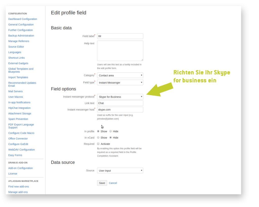 Custom User Profile – richten Sie Ihre Skype-Verbindung ein