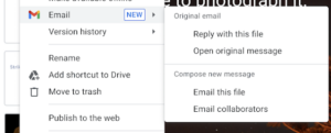 Google-Dokumente per E-Mail-Anhang versenden