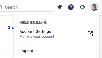 Atlassian Cloud Account Settings