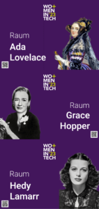 Ada Lovelace, Grace Hopper, Hedy Lamarr