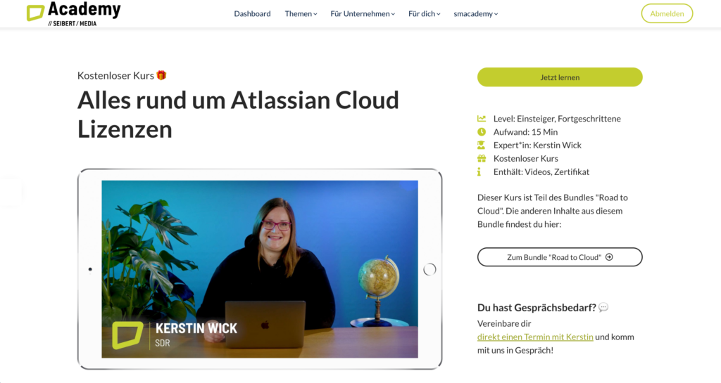 Neu in der Seibert Media Academy: Alles rund um Atlassian-Cloud-Lizenzen